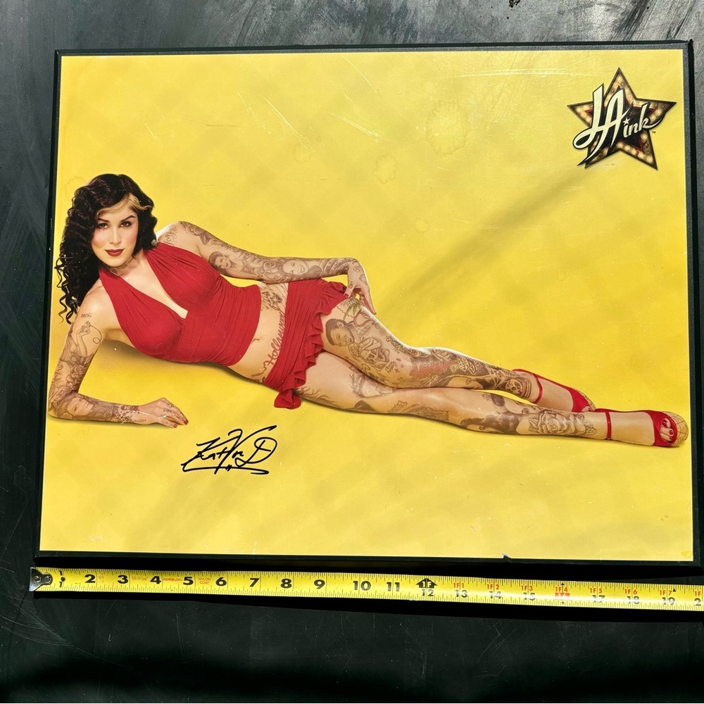 Kat Von D Tattoo CELEBRITY Pinup Sexy Poster Man Cave Bar Decor